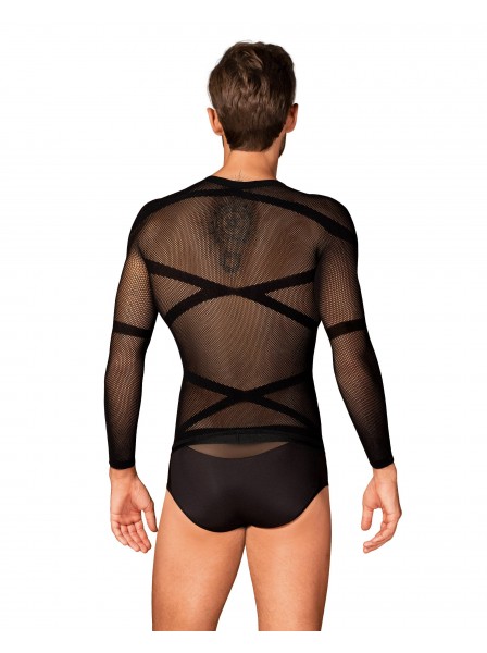 T-Shirt uomo elasticizzata con maniche lunghe T101 Obsessive Lingerie in vendita su Tangamania Online