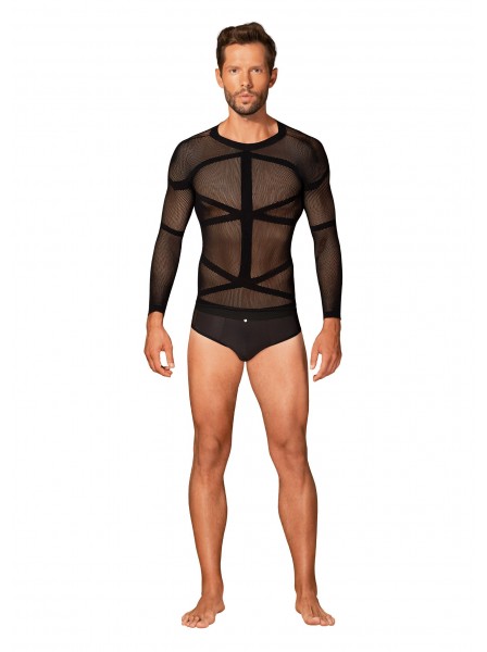 T-Shirt uomo elasticizzata con maniche lunghe T101 Obsessive Lingerie in vendita su Tangamania Online