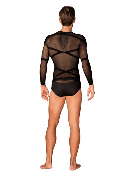 T-Shirt uomo elasticizzata con maniche lunghe T101 Obsessive Lingerie in vendita su Tangamania Online