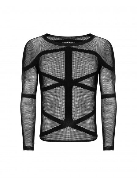 T-Shirt uomo elasticizzata con maniche lunghe T101 Obsessive Lingerie in vendita su Tangamania Online