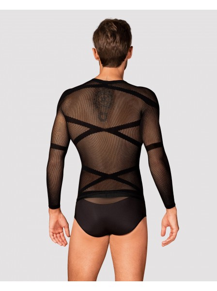 T-Shirt uomo elasticizzata con maniche lunghe T101 Obsessive Lingerie in vendita su Tangamania Online
