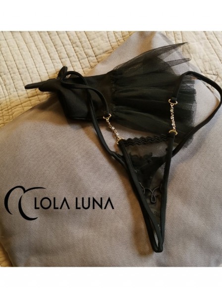 Sexy micro perizoma in tulle ricamato modello Lena Lola Luna in vendita su Tangamania Online
