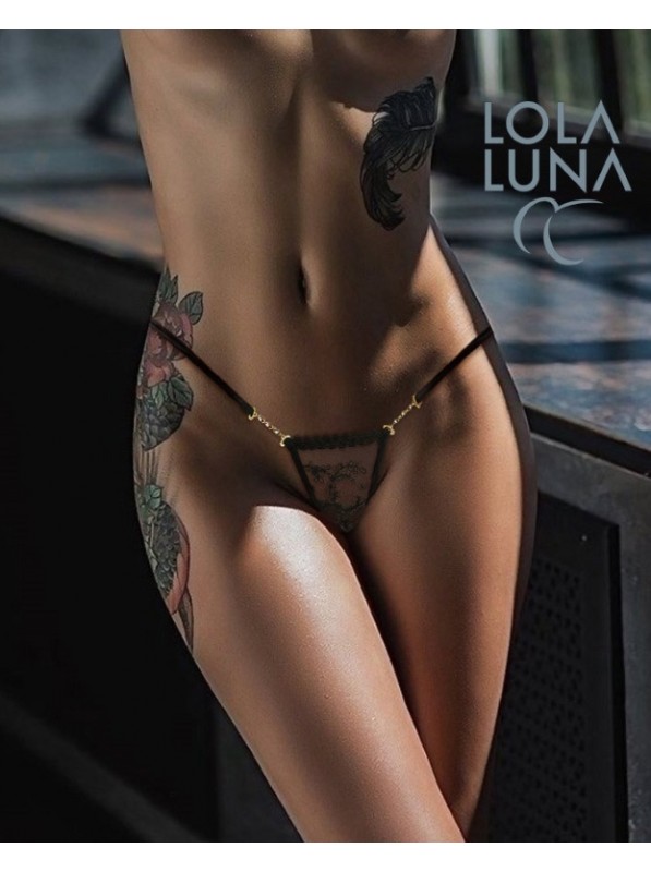 Sexy perizoma in tulle ricamato con strass modello Lena Lola Luna in vendita su Tangamania Online