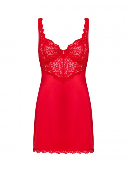Elegante chemise rossa con perizoma modello Amor Cherris Obsessive Lingerie in vendita su Tangamania Online