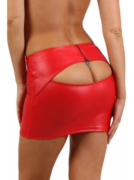 Gonna wetlook con sexy apertura posteriore in due colori ALTRI BRAND in vendita su Tangamania Online