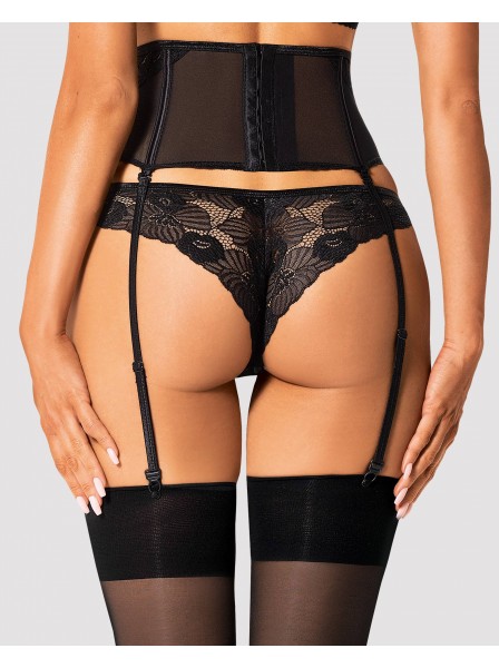 Reggicalze sensuale Serena Love in tulle e pizzo Obsessive Lingerie in vendita su Tangamania Online