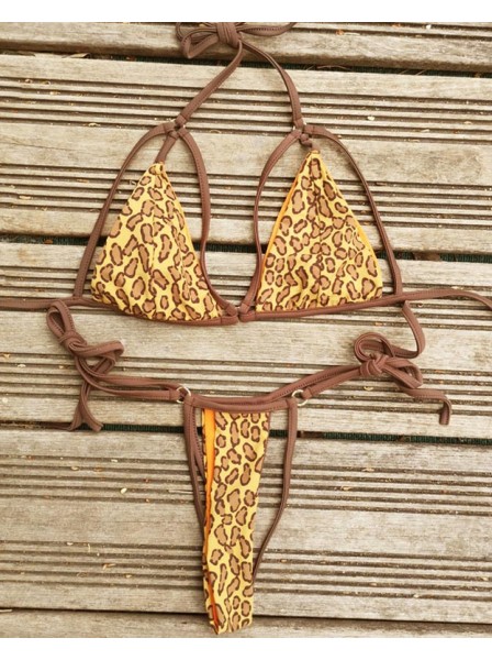 Imany Sexy String, bikini maculato con inserti in metallo Lola Luna in vendita su Tangamania Online