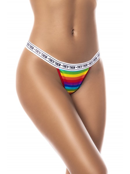 Perizoma arcobaleno con elastico decorato Mapalé in vendita su Tangamania Online
