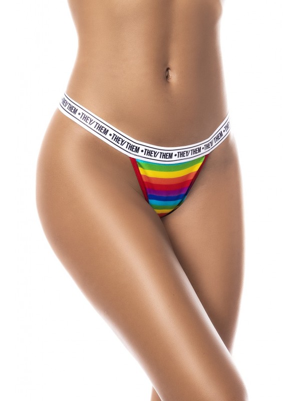 Perizoma arcobaleno con elastico decorato Mapalé in vendita su Tangamania Online