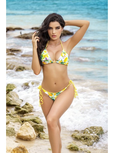 Bikini a triangolo double face con slip alla brasiliana Mapalé in vendita su Tangamania Online