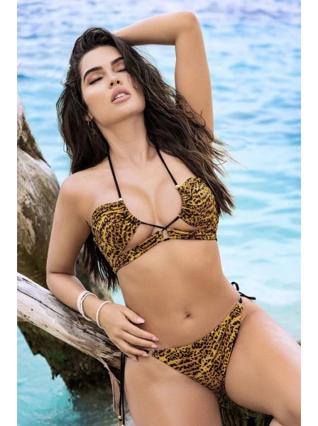 Provocante bikini maculato con laccetti Mapalé in vendita su Tangamania Online