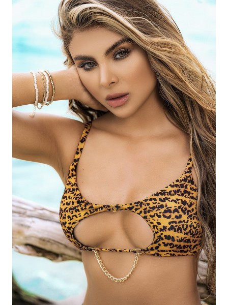 Bikini maculato con aperture sexy Mapalé in vendita su Tangamania Online