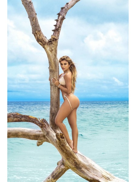 Sexy bikini color avorio con perizoma e reggiseno Mapalé in vendita su Tangamania Online