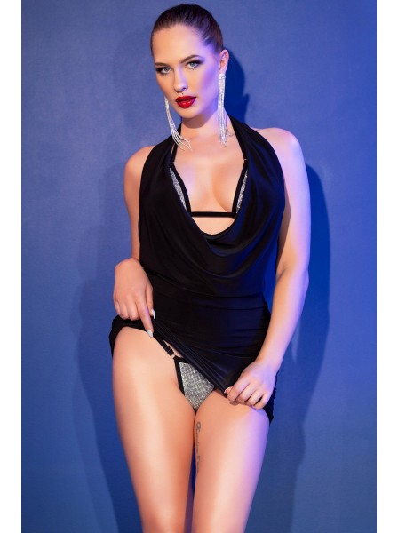 Micro bikini nero con strass Chilirose in vendita su Tangamania Online