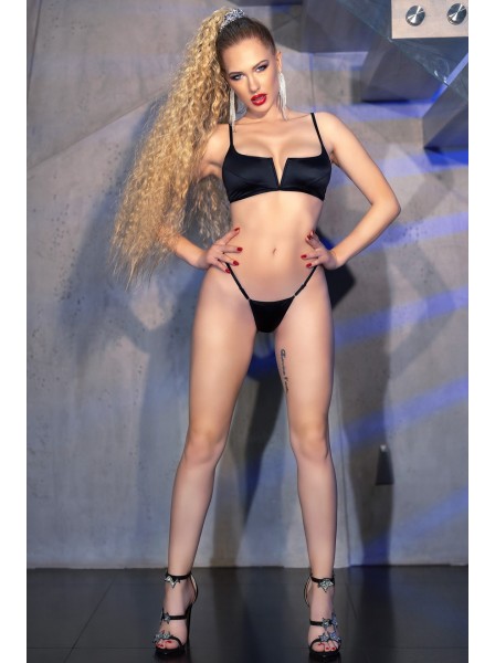 Bikini in nero con sexy scollatura Chilirose in vendita su Tangamania Online