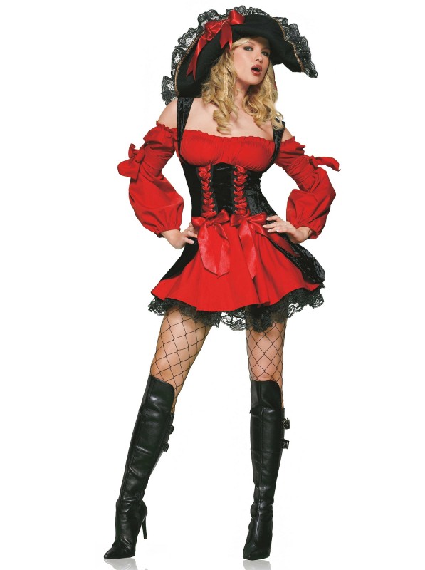 Seducente outfit da piratessa sexy per Halloween Leg Avenue in vendita su Tangamania Online