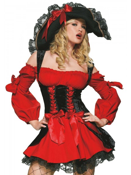 Seducente outfit da piratessa sexy per Halloween Leg Avenue in vendita su Tangamania Online