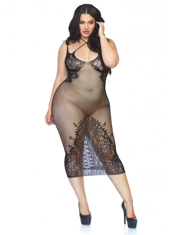Sensuale vestito curvy a rete Leg Avenue in vendita su Tangamania Online