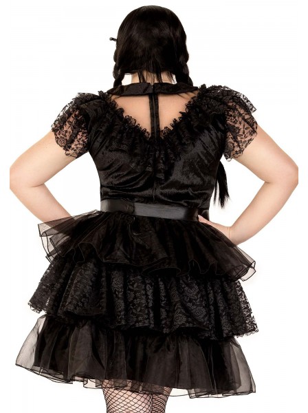 Outfit curvy da Mercoledì Addams per Halloween Leg Avenue in vendita su Tangamania Online