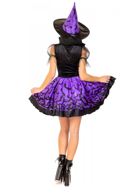Costume da strega con pipistrelli per Halloween Leg Avenue in vendita su Tangamania Online