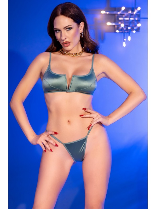 Bikini verde menta con sexy scollatura Chilirose in vendita su Tangamania Online