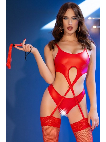 Sexy set rosso in ecopelle con accessori Chilirose in vendita su Tangamania Online