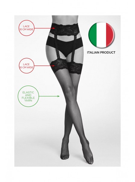 Strippante collant aperti effetto reggicalze 15 den Veneziana in vendita su Tangamania Online