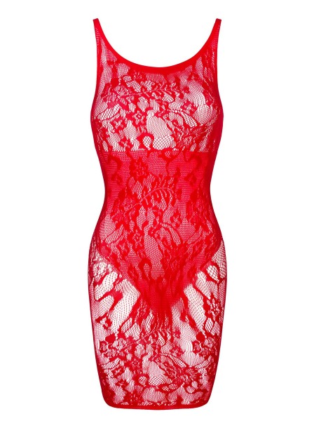 Donna, provocante abito rosso in rete stretch BeautyNight in vendita su Tangamania Online