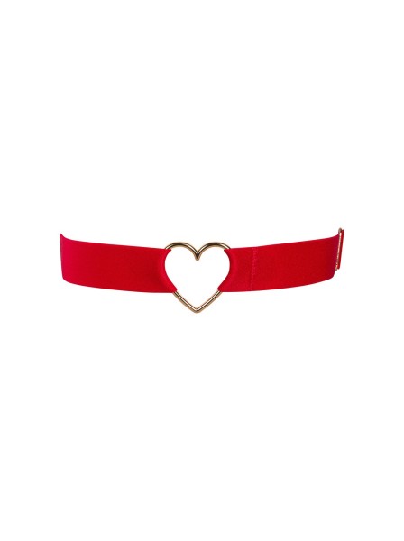 Giarrettiera rossa Elianes con cuore in metallo Obsessive Lingerie in vendita su Tangamania Online
