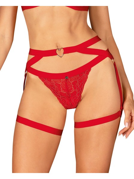 Giarrettiera harness in rosso Elianes Obsessive Lingerie in vendita su Tangamania Online
