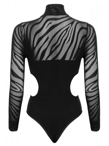 Sexy body con decoro zebrato sulle spalle Cottelli Lingerie in vendita su Tangamania Online