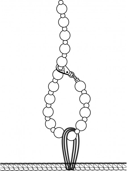 Libido, body effetto bagnato con giarrettiere e filo di perle Noir Handmade in vendita su Tangamania Online