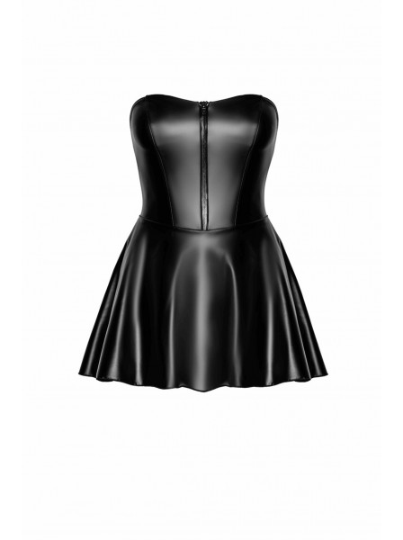 Dreamer, abito effetto bagnato con top a fascia Noir Handmade in vendita su Tangamania Online