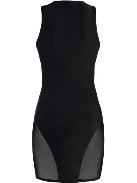 Mini abito nero con tulle e aperture sexy Axami Lingerie in vendita su Tangamania Online
