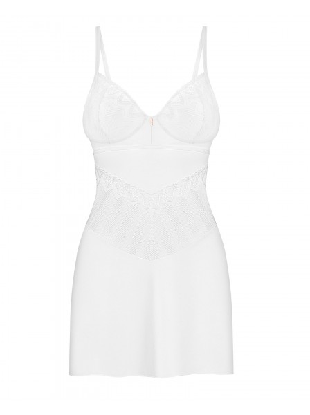 Chemise bianca con perizoma Alissium Obsessive Lingerie in vendita su Tangamania Online