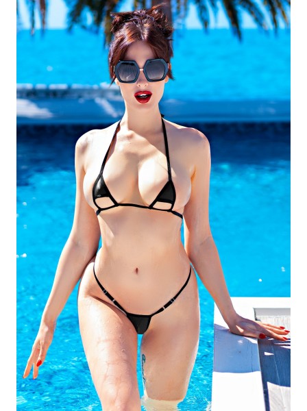 Essenziale Micro bikini nero regolabile Chilirose in vendita su Tangamania Online