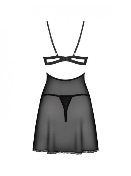Sexy babydoll con ferretto e perizoma Nutris Obsessive Lingerie in vendita su Tangamania Online