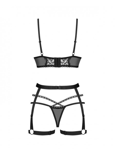Sexy set intimo tre pezzi con harness Blomentis Obsessive Lingerie in vendita su Tangamania Online