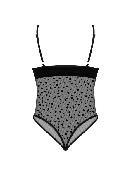 Body Amalia a pois con aperture sul seno BeautyNight in vendita su Tangamania Online