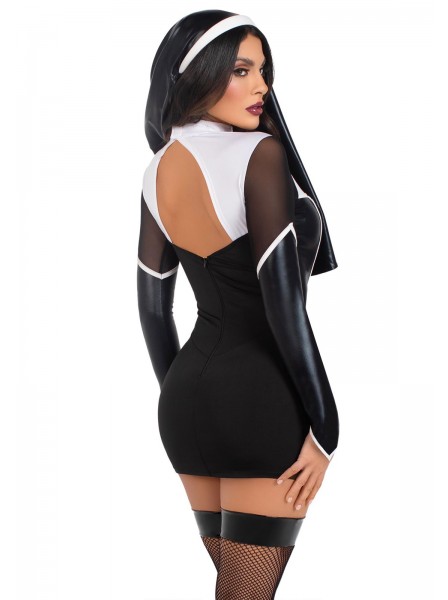 Travestimento da suora con abito e copricapo Leg Avenue in vendita su Tangamania Online