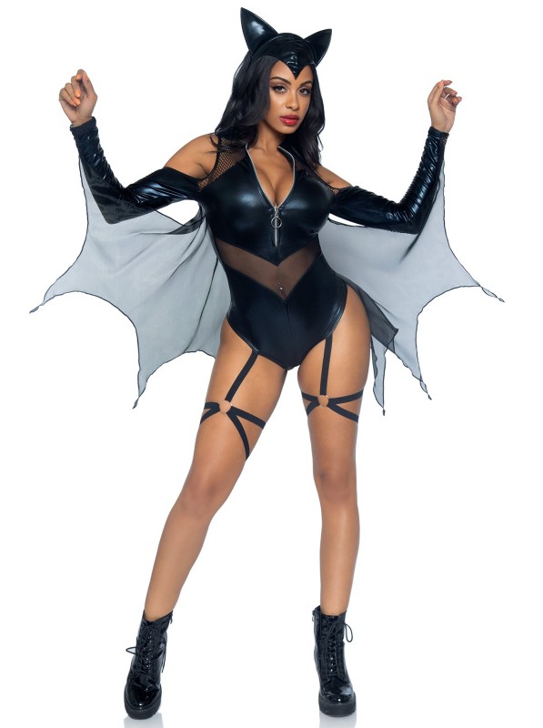 Travestimento da pipistrello con ali e cerchietto Halloween Leg Avenue in vendita su Tangamania Online