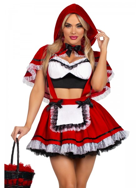 Travestimento fiabesco da Cappuccetto Rosso Leg Avenue in vendita su Tangamania Online