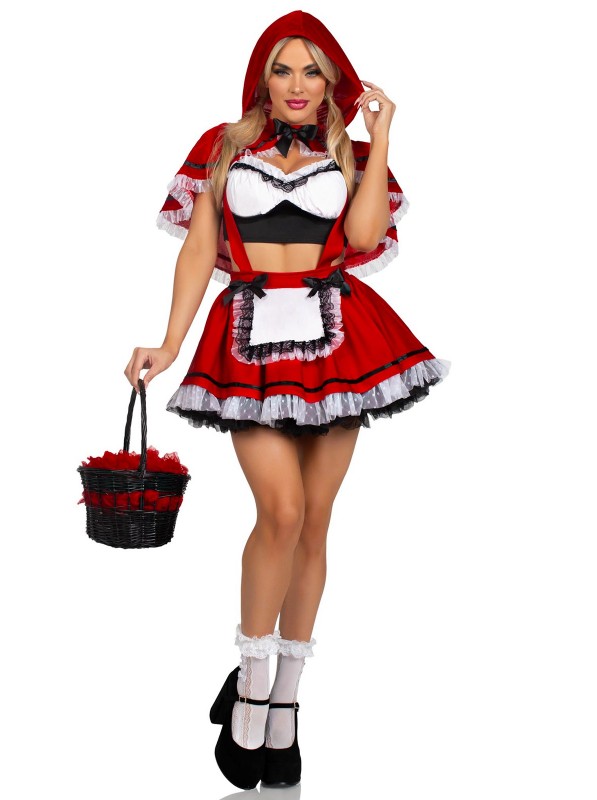 Travestimento fiabesco da Cappuccetto Rosso Leg Avenue in vendita su Tangamania Online