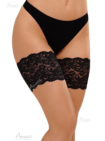 Fasce anti sfregamento in pizzo nero di 16 cm Annes in vendita su Tangamania Online