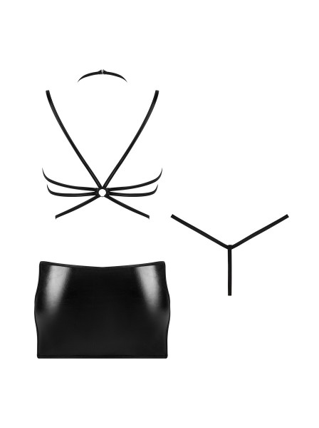 Mini abito Eclipse in ecopelle con perizoma BeautyNight in vendita su Tangamania Online