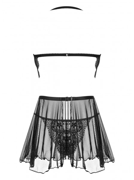 Chemise Dark Mirage con perizoma in tulle e pizzo BeautyNight in vendita su Tangamania Online
