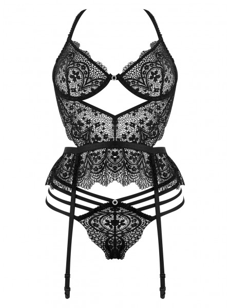Guepiere in pizzo con perizoma Lace Temptation BeautyNight in vendita su Tangamania Online