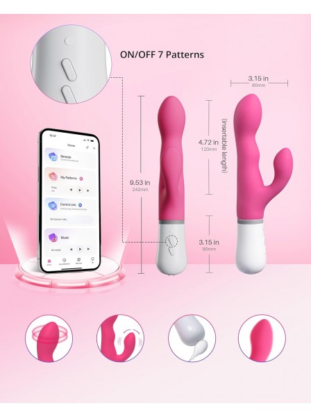 Lovense Nora – Vibratore Rabbit con Controllo da App Lovense in vendita su Tangamania Online