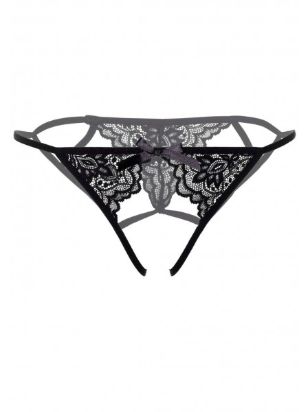 Slip Inez – Perizoma Crotchless in Pizzo con Lacci Daring Intimates in vendita su Tangamania Online