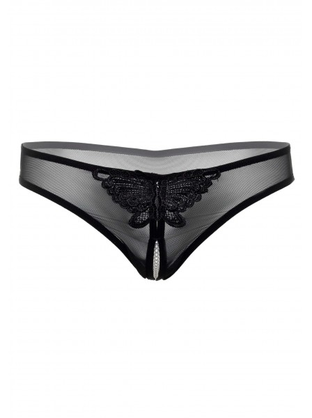 Perizoma Indra – Trasparente con Farfalla Ricamata e Perle Daring Intimates in vendita su Tangamania Online